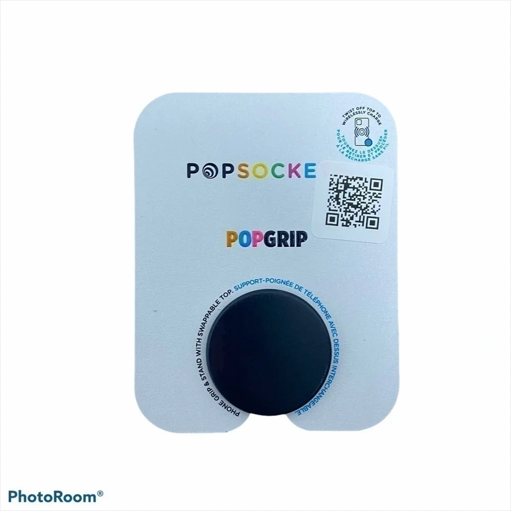 Solid Black Pop Socket Cell Phone Accessory NWT